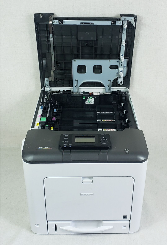 Ricoh SP C360dnw Color Laser Printer 3027 Prints needs toners