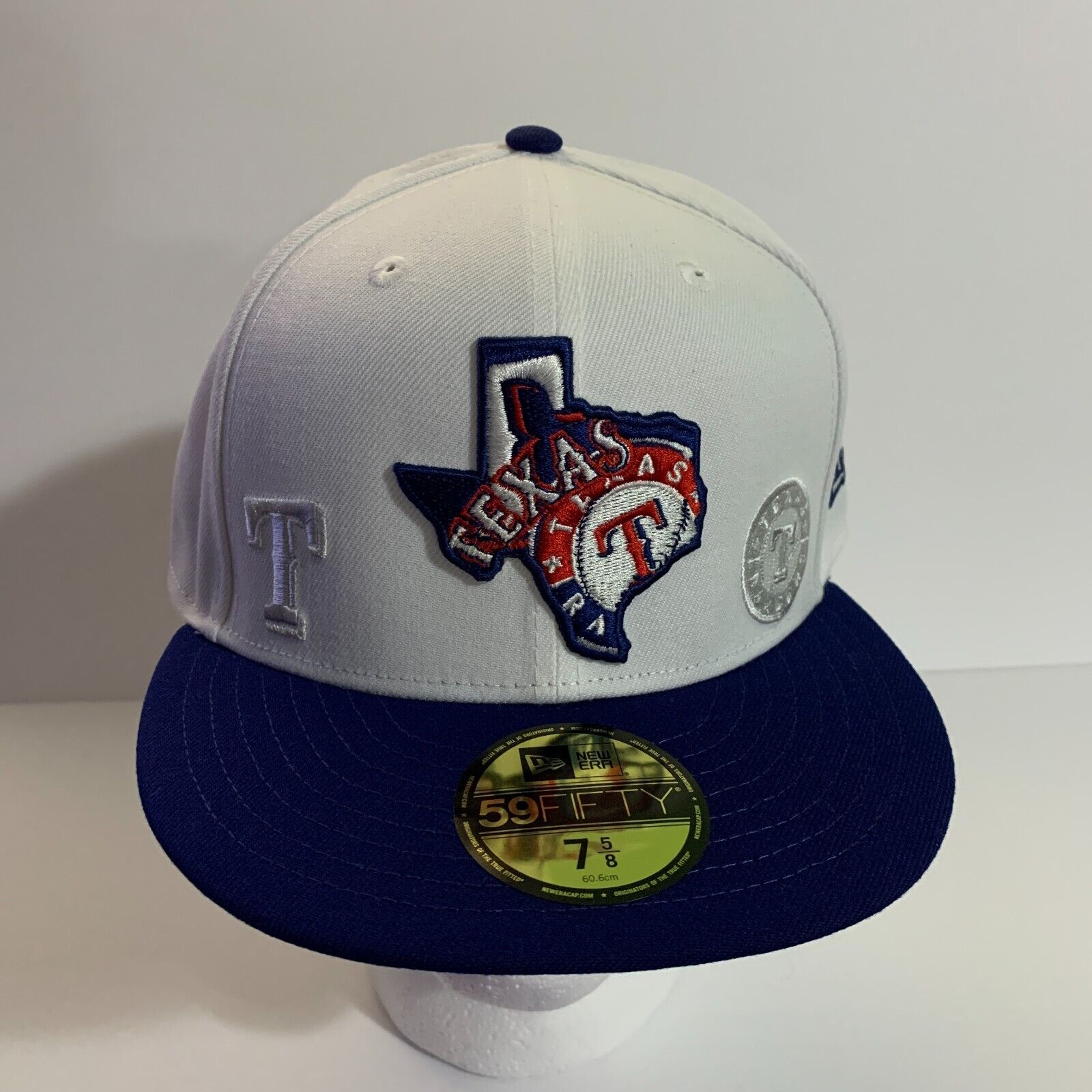 Texas Rangers Brick/Stone New Era 59FIFTY Fitted Hat 7 5/8