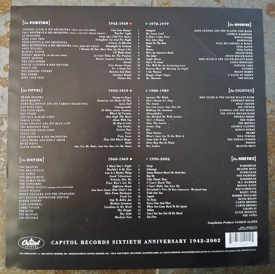 Capitol Records 1942-2002. Großformatige Leinenbox mit 6 CDs und Hardcoverbuch - Bild 4 von 4