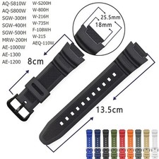 Rubber Watch Band Strap for Casio W-735H SGW-400H SGW-500H AE-1000W MRW-200H