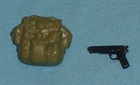 G.I. GI JOE gijoe 1985 GENERAL HAWK GUN + BACKPACK weapons parts lot FREE SHIP