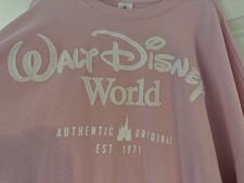 New without tags 2026 Walt Disney World Pink Sweatshirt White Crewneck Adult 3XL