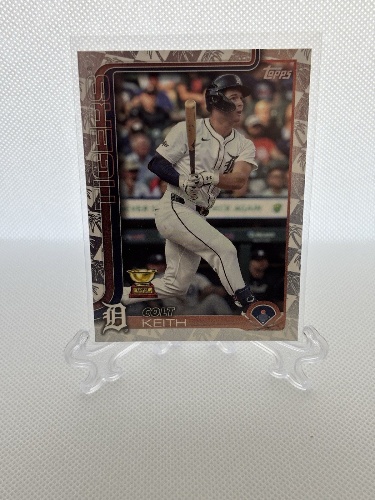 2025 Topps Series 1 Blaster Box with Colt Keith Spring Training Palm Tree Foil Card - Detroit Tigers