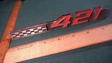 Cj39 Pontiac 421 Fender Emblem Vntage 1966 9780808 Pontiac 421 Catalina 22 Cj39 Pontiac 421 Fender Emblem Vntage 1966 9780808 Pontiac 421 Catalina 22