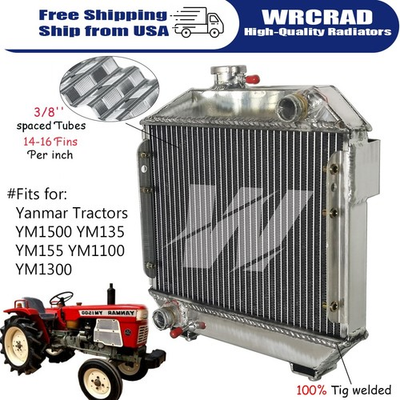 #ad #ad New Aluminum Radiator For Yanmar YM135 YM155 YM1100 YM1300 YM1500 #124160 44501 $162.00