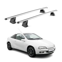 Alu DachträGer FüR Opel Tigra A 1994-2000 TÜV T-Nut AbschließBar 2Tlg Silber