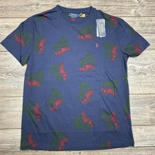 Polo Ralph Lauren Mens Classic Fit P-Wing Jersey T-Shirt Navy Blue MEDIUM NWT