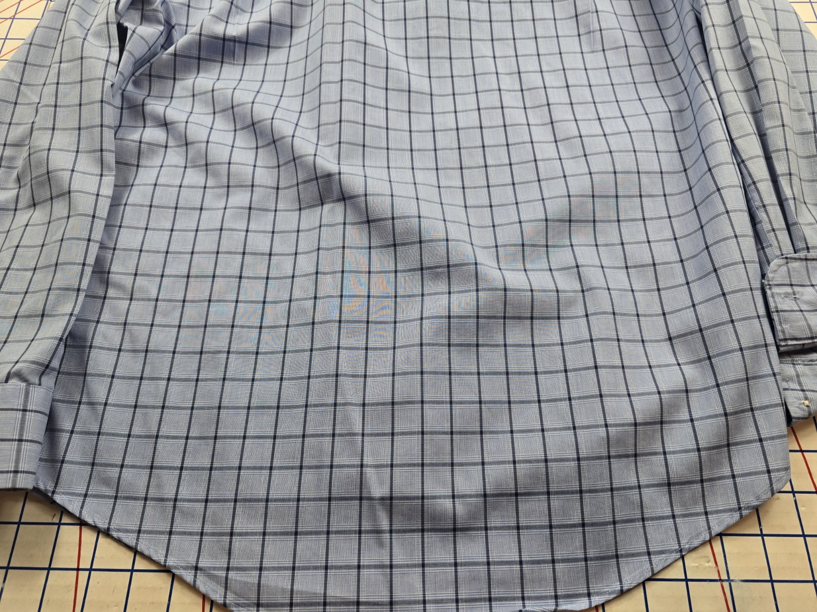 Nordstrom Tech Smart Trim Fit Long Sleeve Shirt Black Size 16 - 32-33 Used Good