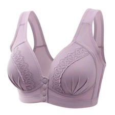 Large Size Front Button Underwire Bra Breathable Nursing Mom Comfort Underwear