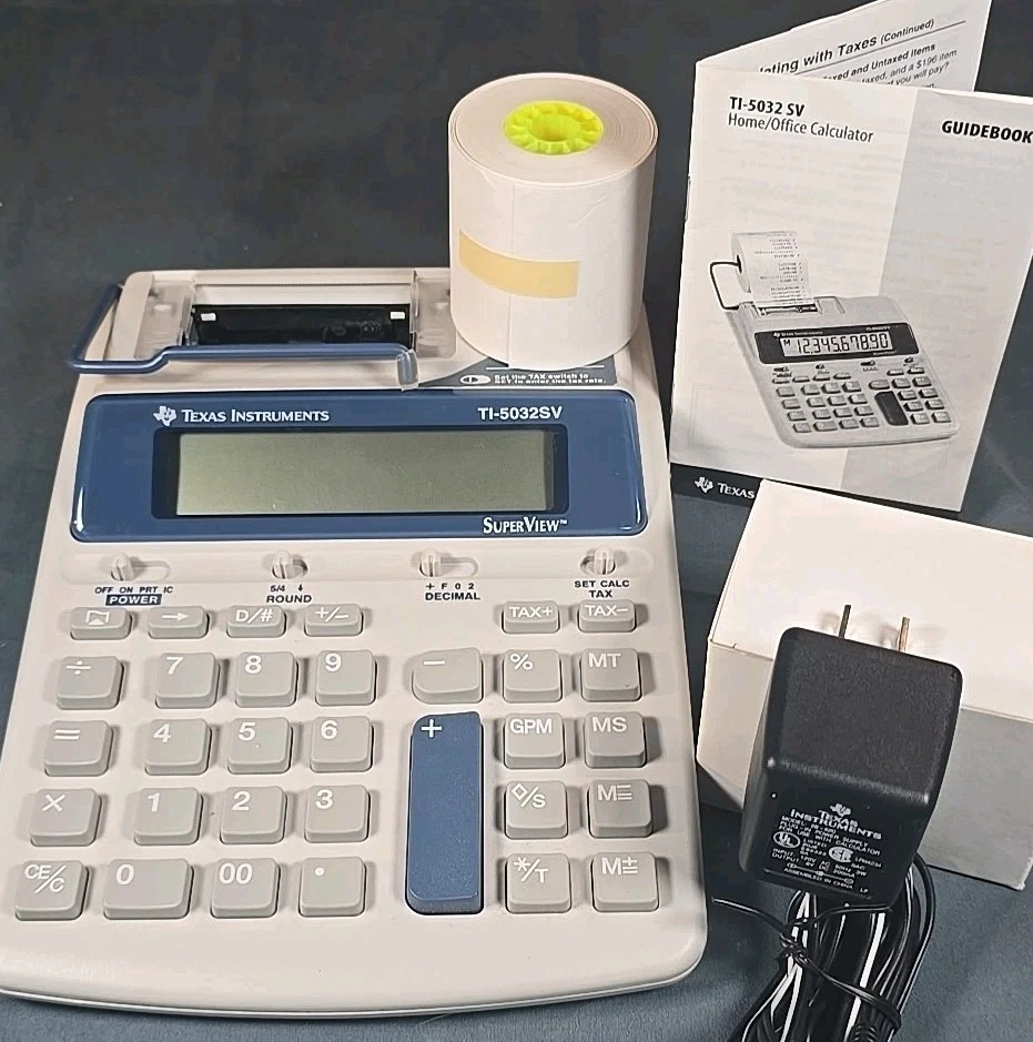 Texas Instruments™ TI-5032 SV Home/Office Calculator AC/DC 10 Digit Display NIB - Image 2 of 4