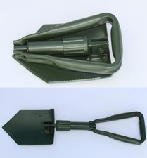 Klappspaten, Feldspaten der Bundeswehr, Neufertigung nach TL Carbonstahl 58 cm