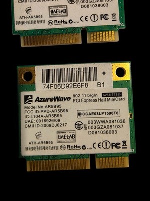 Lote 15 Genuine AzureWave 802.11 b/g/n WiFi Wireless Card AR5B95 Pull
