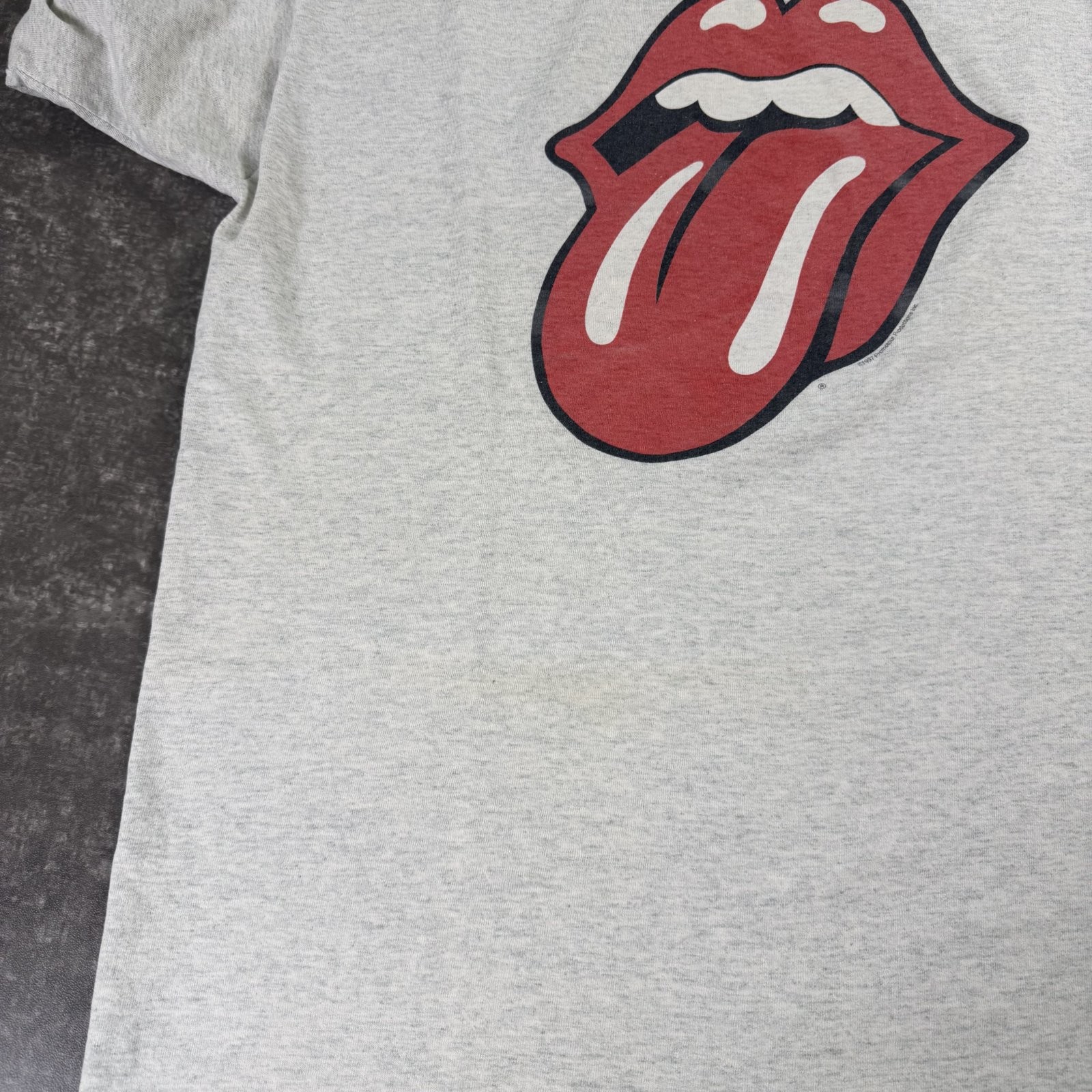 Vintage 1997 The Rolling Stones Tongue T-Shirt XL Gra… - Gem