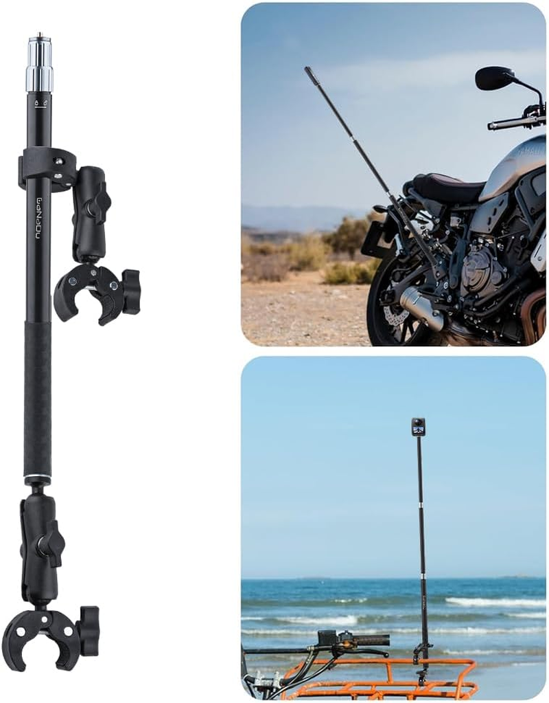 360 Camera Motorcycle Mount Kit - Telescopic Selfie Stick 17-43