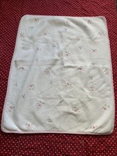 POTTERY BARN Kids 100 Cotton floral baby blanket Retired