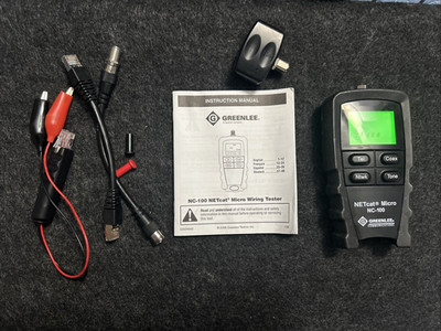 Greenlee NC-100 NETcat Micro Wiring Network Tester (tested/working)