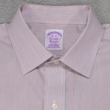 Brooks Brothers Dress Shirt Mens 16 - 32 Button Up Long Sleeve Pinstripe