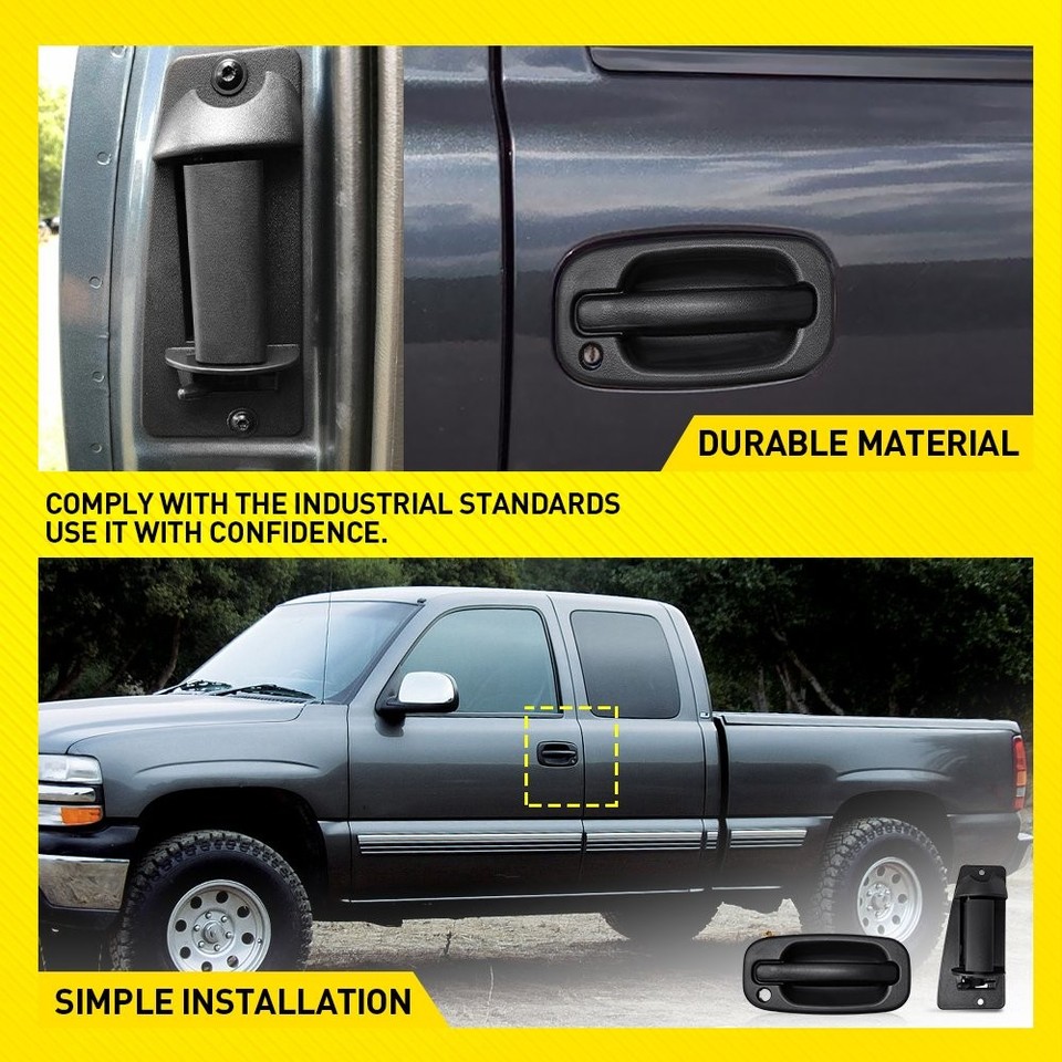 4X Outside Exterior Door Handle for GMC Sierra 1500 2500 1999-04 ...