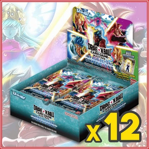 DRAGON BALL SUPER MASTERS Impact Beyond Dimensions Case Factory Sealed Ships 7/3