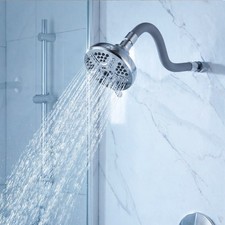 Chrome Finish High Pressure Shower Head: 7 Adjustable Spray Modes for Home Spa