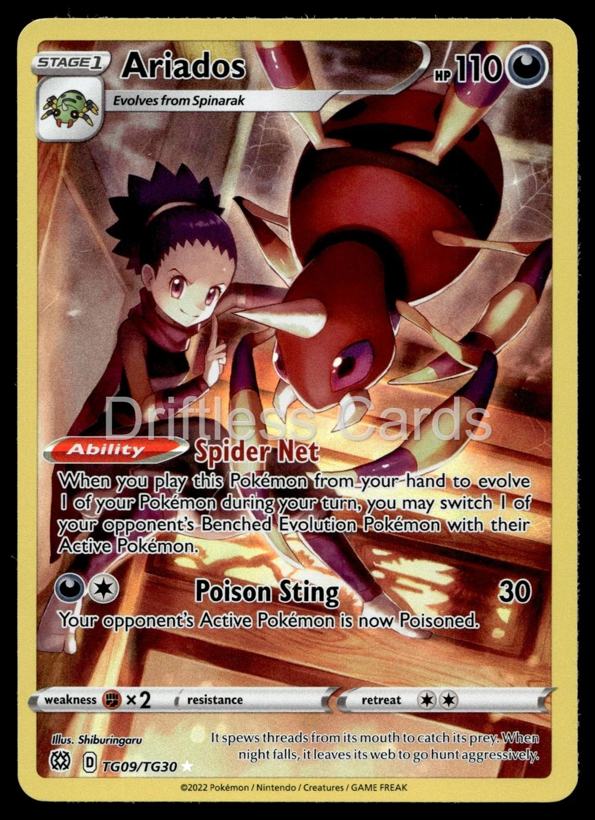 Ariados - Brilliant Stars Trainer Gallery #TG09 Price & Value
