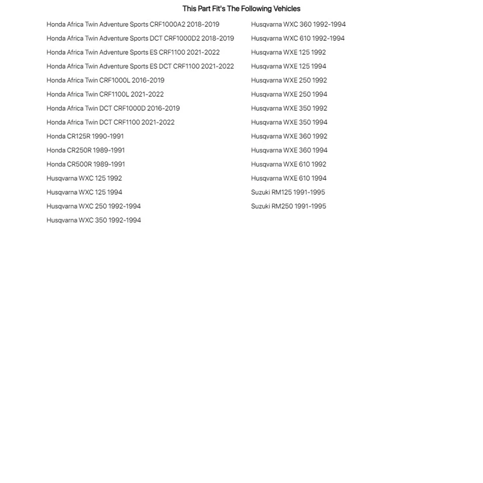 Race Tech Fork Dust Seals For Husqvarna WXE 250 1992,1994 - Image 3 of 4