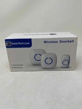 SadoTech ST-CX Wireless Doorbell with 2 Remote Buttons - White Open Box