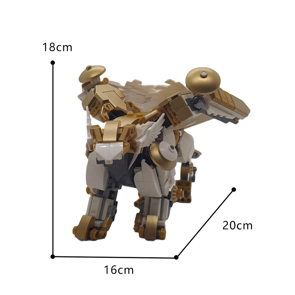 MOC: Legendary Beast Machina Mecha Robot The Flying Lion Model 452 Parts - Image 3 of 4
