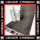 6" x 5Ft Plain Weave Carbon Fiber Fabric Resin Kit