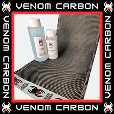 6" x 5FT Plain Weave Carbon Fiber Fabric Resin Kit