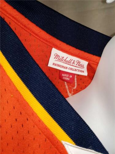 New Steph Curry 2009-10 Warriors Men 2XL Orange Mitchell & Ness Jersey $130 - Picture 7 of 10