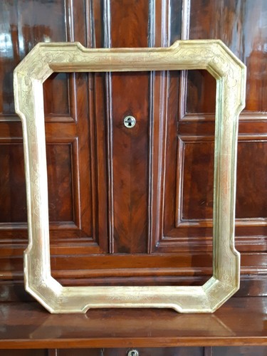 Cornice dorata a guantiera cm. 78 x 63,5 Misura interna cm. 65 x 50,3 epoca '800 - Foto 4 di 11