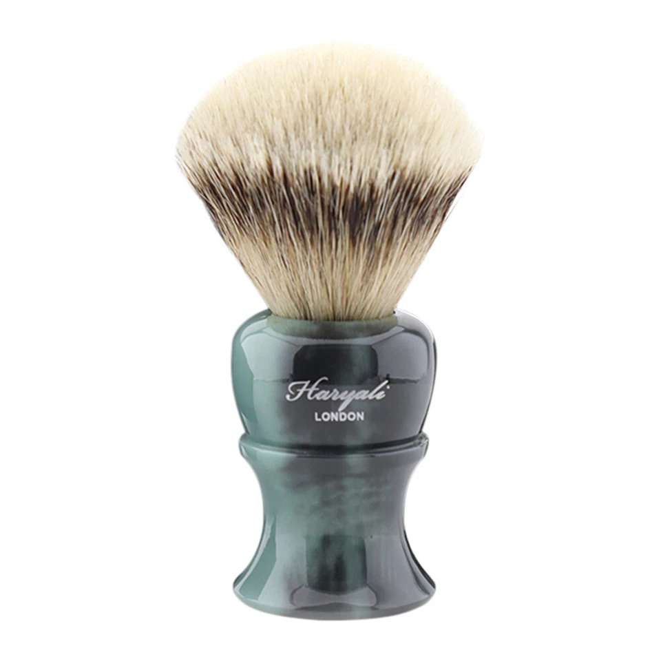 Kit de barbear de barbeiro masculino navalha de ponta dupla, suporte para escova de cabelo sintético tigela de sabão - Imagem 3 de 4