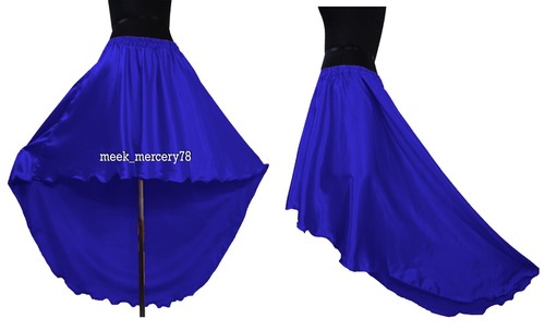 New Trend Up Down Skirt Satin High low skirt Asymmetrical Skirt Plus Size S47 - 第 35/45 張圖片