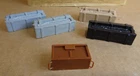 Vintage Marx Battle of the Blue & Gray Rifle Box Crate Accessory Set of 4 + 1