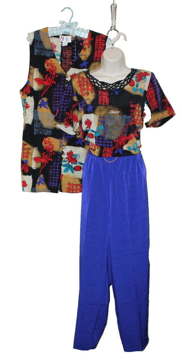 3) Vintage 90s Granny Clothes Outfit Maggie Sweet Size M Criss
