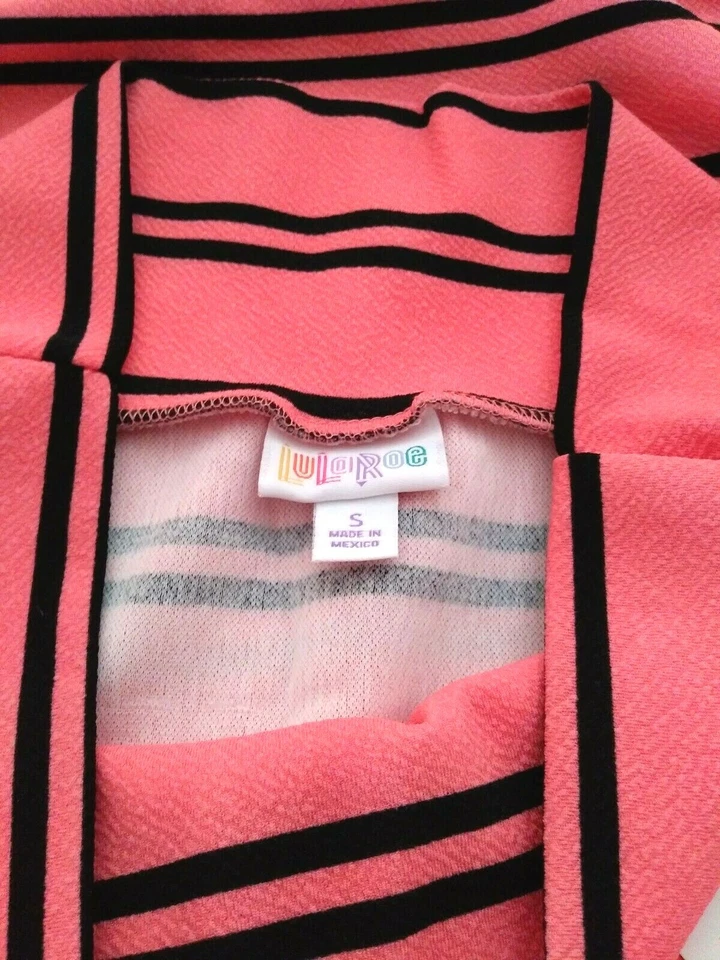 NUEVA FALDA LÁPIZ MUJER LULAROE CASSIE NARANJA NEGRO RAYAS HALLOWEEN COLORES S Foto 3 de 3