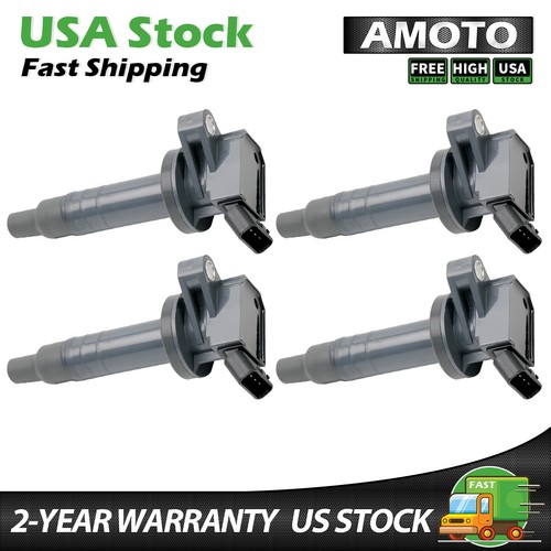 4PCS Ignition Coil For Toyota Corolla Celica Chevy Pontiac 20012008 1