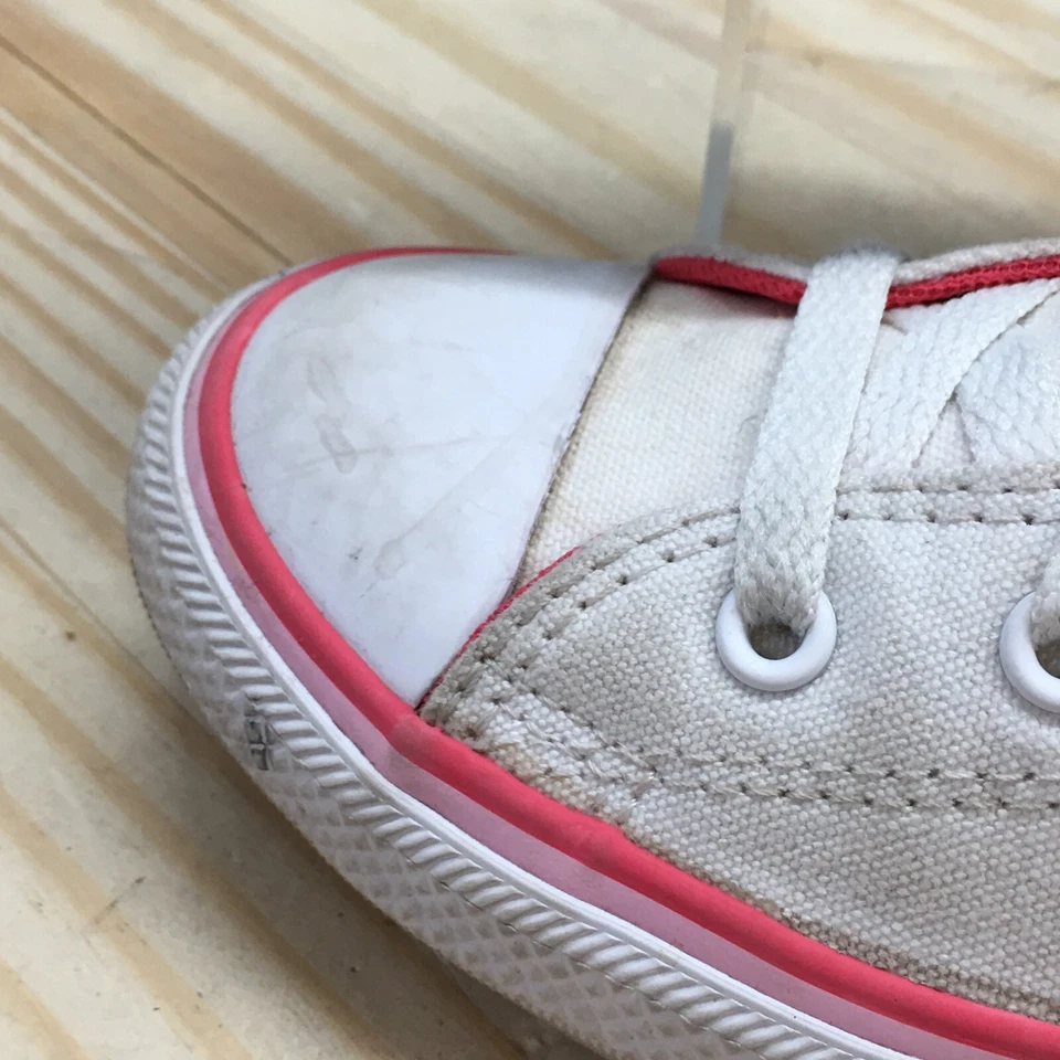 Zapatillas Converse Junior 3 Chuck Taylor All Star Ox Rosa Blanco Bajo 668484F Foto 4 de 4