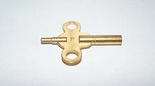 BRASS DOUBLE END WING KEY SIZE 7/3 NEW CLOCK PARTS