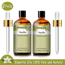 100ml Vanilla Essential Oils -Pure and Natural -For Diffuser,Massage,Skin Care