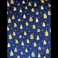 Rae Ritchie Dear Stella quilting cotton bee hives navy 3 yards