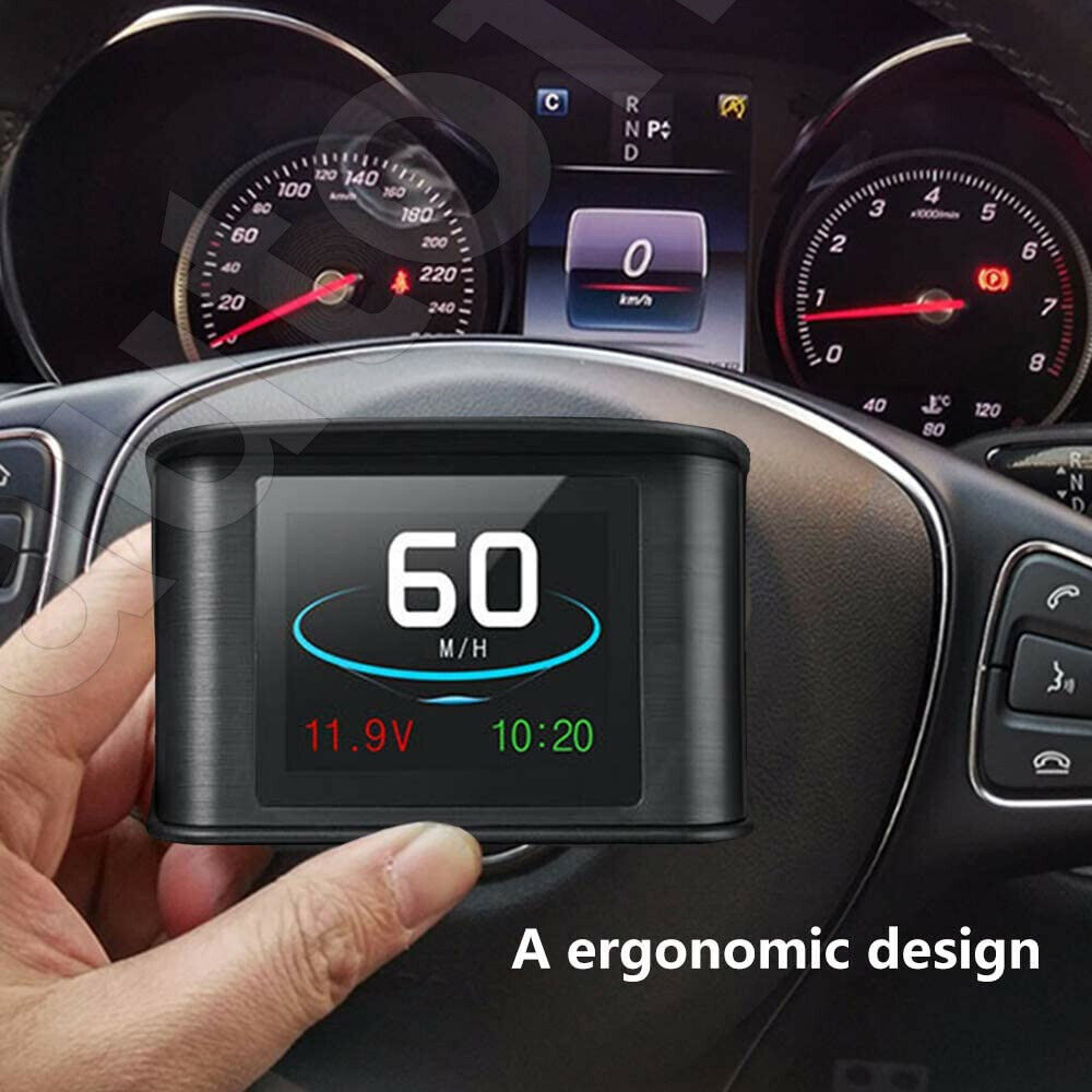 Car HUD Head Up Display KMH & MPH Digital GPS Smart Speedometer OverSpeed  alarm