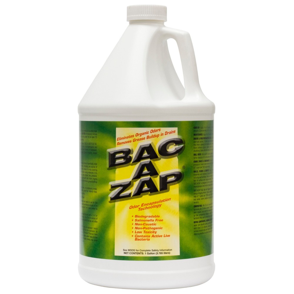Bac A Zap Odor Eliminator (1 GL ) Dead Animal Skunk Odor Pet Odors Dead Rat Odor