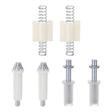 6pcs Bifold Door Hardware Kit Top Bottom Pivot Steel Spring Bi-fold Closet