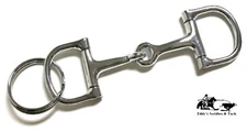 D Ring Snaffle Horse Bit Key Chain Novelty Gift New