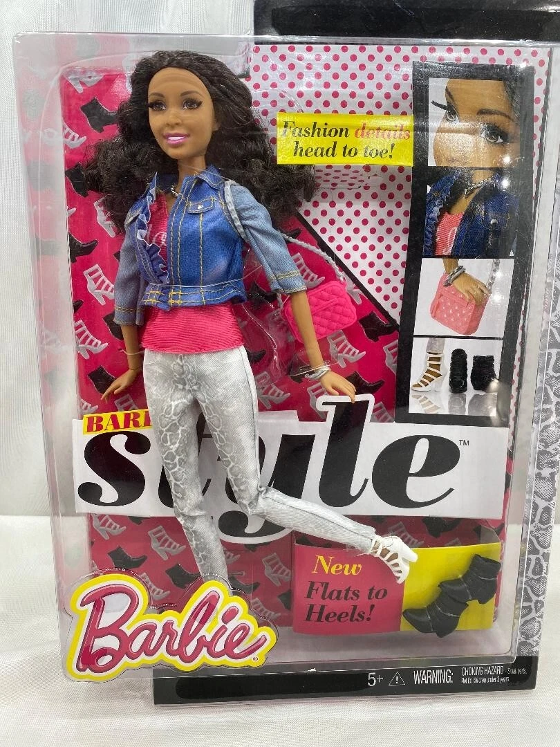 BARBIE STYLE 2014 MATTEL FLATS TO HEELS NRFB ARTICULATED