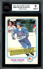1981 OPC O-Pee-Chee NHL #289 Peter Stastny Rookie Ksa 9 MINT Quebec Nordiques RC