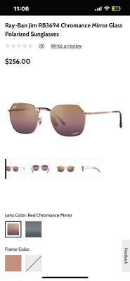 Ray-Ban Jim RB3694 Chromance Mirror Glass Polarized Sunglasses