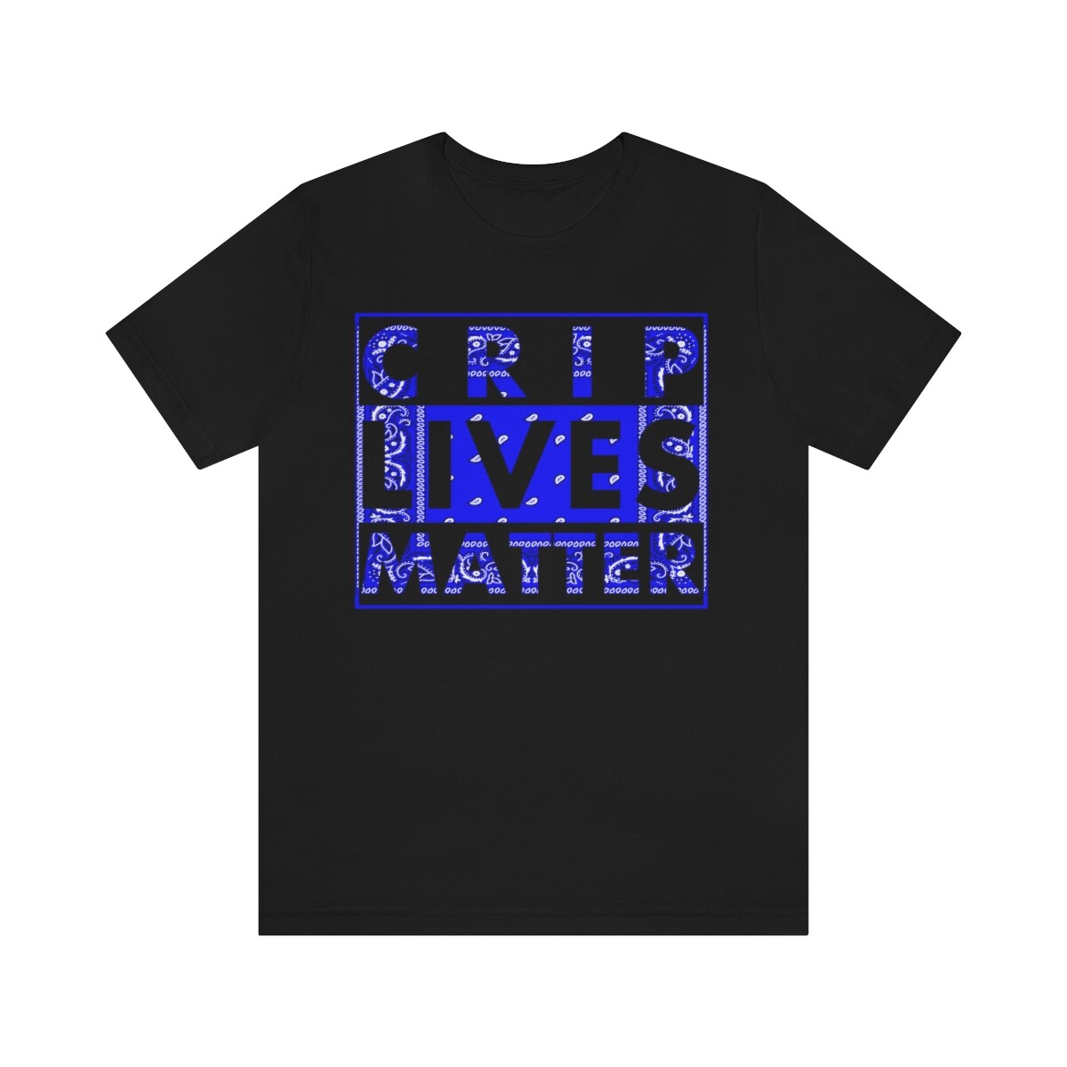 Crip Lives Matter Blue Bandana Tee | eBay